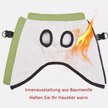 Зимова жилетка для собак, водонепроникний одяг для маленьких собак з D-початком, світловідбиваючий, XL, зелений