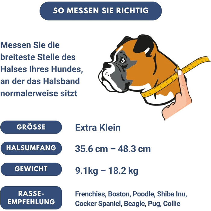 Тактичне нашийник для собак Spark Paws – міцний, преміум-якість, для великих та середніх собак (чорний, XS: 9-18кг [2.5см])