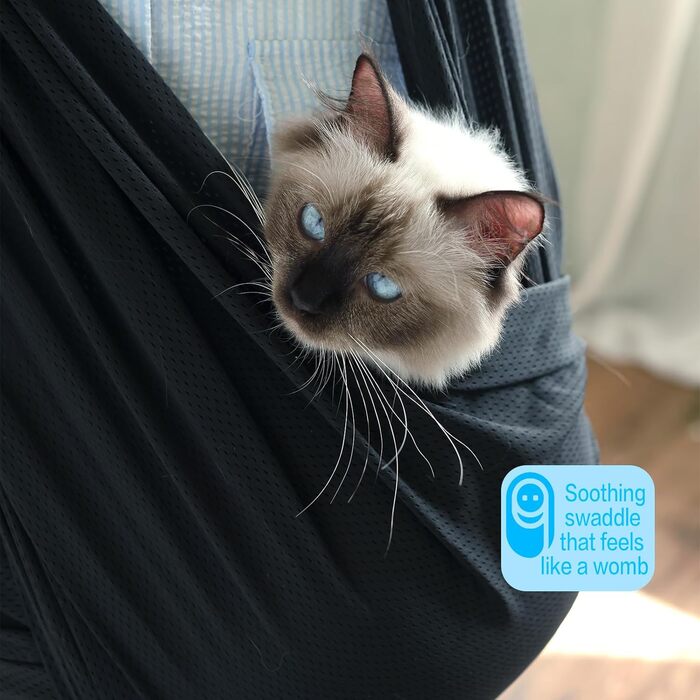 Сумка-переноска для собак, рюкзак для собак, чорний, 0-6,8 кг