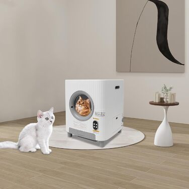 Автоматичний самоочисний лоток для котів з великим об'ємом. Електричний лоток для котів, інтелектуальний, самоочисний, великий, автоматичний.