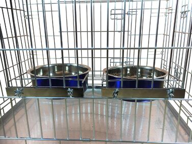 Миски для собак Ellie-Bo, 2 шт., блакитні, 2.0L, великі, для транспорту, клітки, вольєру