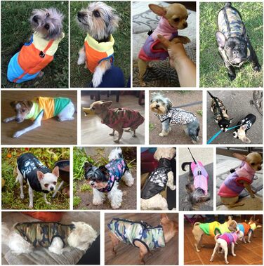 Теплий одяг для собак: зимовий теплий одяг для маленьких собак, куртка, жилетка з підкладкою, костюм для цуценят, одяг для Yorkie, Chihuahua - леопардовий принт, розмір L