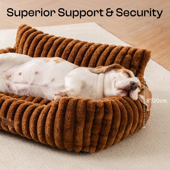 М'яке ліжко для собак та котів MEWOOFUN - зручне та затишне, з пухнастим покриттям