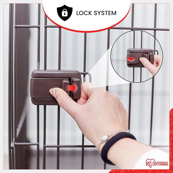 Клітка для собак та котів Iris Ohyama STS-1200TY з дахом та дверима, коричнева, 66 см, з колесами, для собак та кошенят, для використання в приміщенні та на вулиці