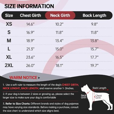 Комбінезон для собак Hjyokuso з ніжками, піжама для собак середніх порід, післяопераційний одяг для собак, червоний