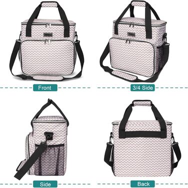 Сумка для подорожей з тваринами Baglher, переноска для собак та котів, з двома контейнерами для корму та двома силіконовими мисками; незамінний набір для подорожей з домашніми тваринами (Medium, Blw)