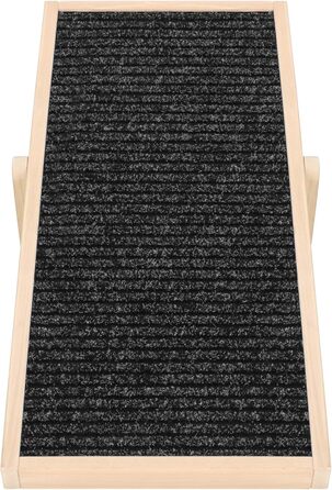 Дерев'яна рамка для собак, регульована висота, чорний колір, 78 см. Ідеально для маленьких собак.