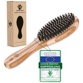 Бурштук для собак та котів 2-в-1: розчісування та вичісування | Для короткого та середнього хутра | Гребінець для підшерстка | + Посібник з догляду | 1 шт.