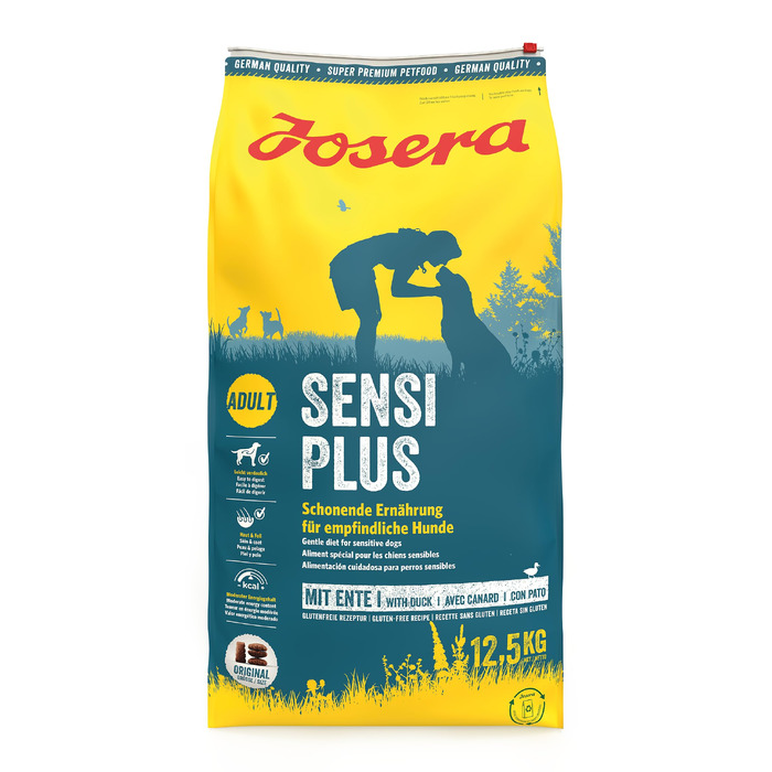 Сухий корм для дорослих собак Josera SensiPlus з качкою та рисом, гіпоалергенний, 12.5 кг