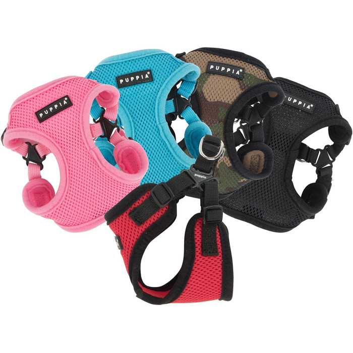 Шлейка для собак Puppia PARA-HC1533 SOFT, чорний, розмір M