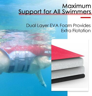 Жилет рятувальний для собак ThinkPet, XL, червоний, регульований, світловідбиваючий