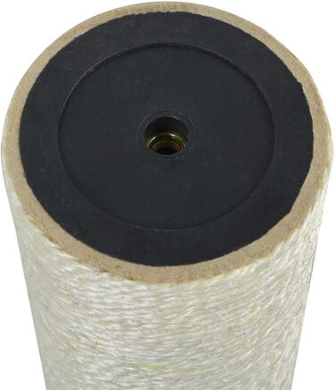 Котячий кігтетоп 8x60 см, бежевий, сизаль, кігтетопка колона для котів