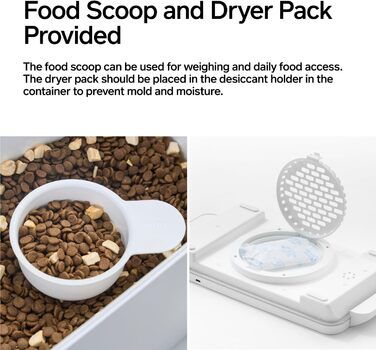 Контейнер для зберігання корму для тварин з вагами Pidan, 7.7 кг, вакуумний, для собак та котів
