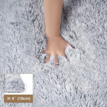 М'яке лежанка для великих собак EHEYCIGA XL, сірий, 112x85 см, плюшева, протиковзка, прана