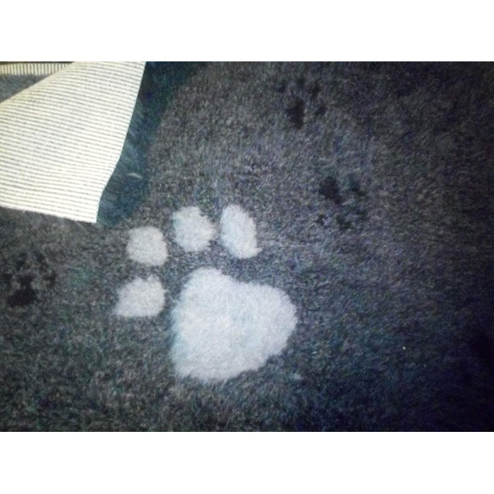 Килимок для собак, сірий з лапами, 100x75 см - зручний лежак для вашого улюбленця