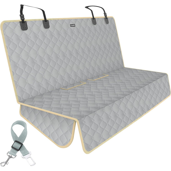 Водонепроникні чохли на сидіння для собак Lassie на заднє сидіння авто, захист від бруду та дитячі забруднення. Підходять для легкових, вантажних автомобілів та SUV.