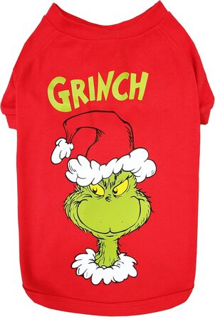 Пуловер для собак з новорічним мотивом, розмір S, The Grinch
