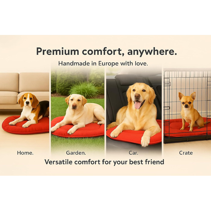 Подушка для собак та котів Flamingo Firenze - овальна, сіра, 65 x 43,5 см