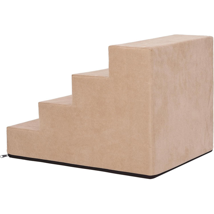 Сходинки для тварин Huastiertreppe: допомога у підйомі для собак та котів, 4 сходинки, 40x60x40 см, Бежевий Savoy