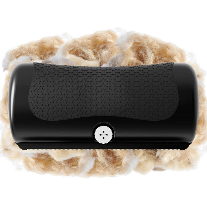 Грумінг-щітка Mr. Waggy Tails Groomify для собак та котів - м'яка, безпечна, чорна