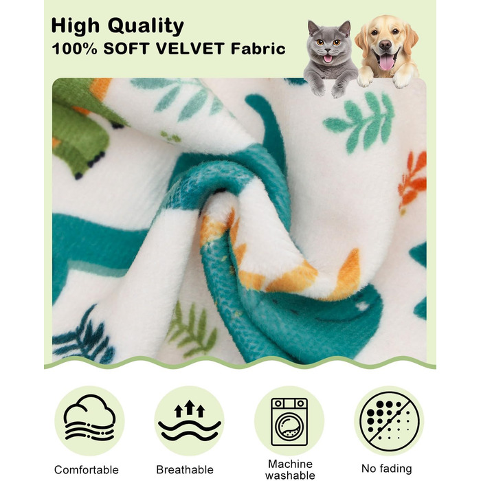 Піжама для собак CuteBone з динозавром, тепла та м'яка, для маленьких собак, теплий одяг для холодної погоди, COP01-DE (XS, Dinos#5)