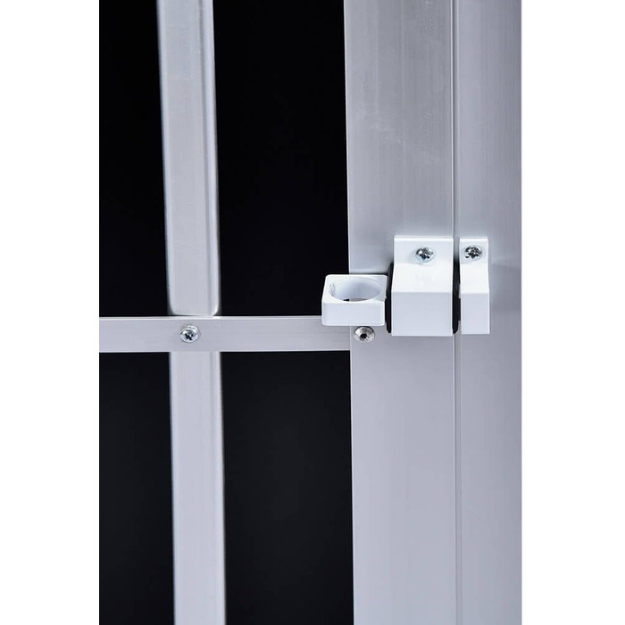 Транспортна переноска для собак Home Deluxe SKITO - M (69x54x50 см) - Алюміній + MDF, Срібно-чорний колір