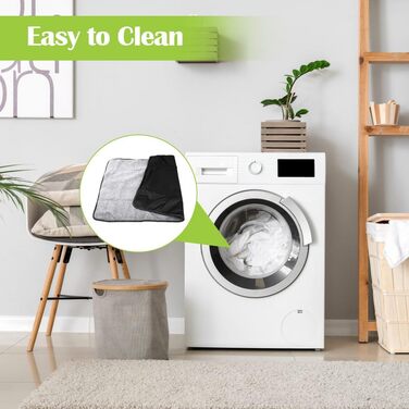 Водонепроникний килимок для собак та котів 100x70 см (Чорний) - м'який, зносостійкий, для подорожей