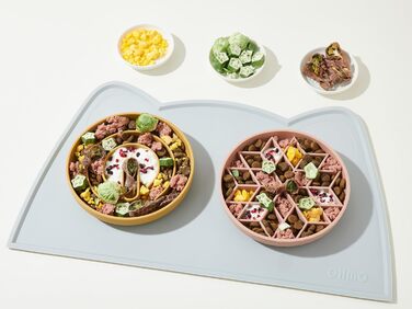 Миска OHMO Anti-Schling Napf для собак (Дерево життя), миска протиковтання для собак, котів, цуценят, здорове харчування, запобігання здуття живота, антиковзаюча, екологічне силікон, світло-зелений, L-Дерево життя