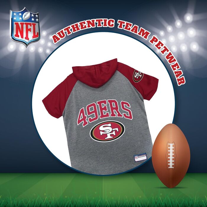 Собачий худі з капюшоном Pets First San Francisco 49ers, розмір M