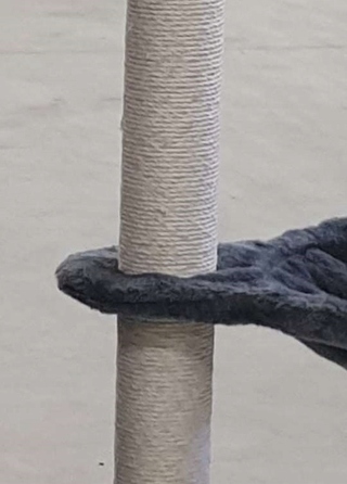 Ігровий комплекс для котів: дерево-драпалка з будиночком та лежаком, 138 см, F014