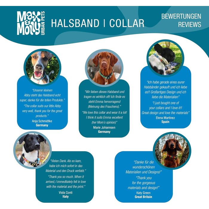 Нашийник для собак Max & Molly Gotcha! з Smart ID: водонепроникний, зручний, з коміксом, ширина 2.5 см