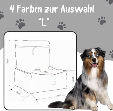 Автомобільний лежак для собак Golden Dog з кріпленням на ремінь безпеки, 73 x 56 см, штучна шкіра, чорний