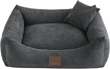 Лежак для собак Sofa Sun 80x60 см, коричневий – 6 розмірів, 4 кольори, м'яке собаче ліжко, килимок, диван, корзина