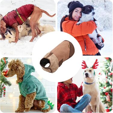 Зимовий одяг для собак: тепла регульована куртка для цуценят та дорослих собак | Ідеально для прогулянок та подорожей в холодну погоду