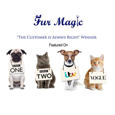 Щітка для вичісування та видалення ковтунів Fur Magic, велика, для собак, котів і коней — гребінець для шерсті, зменшує линяння та видаляє підшерстя