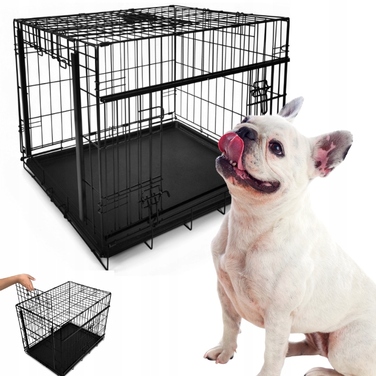 Металева клітка Lalazoo для середніх собак, 53 x 76 x 61 см