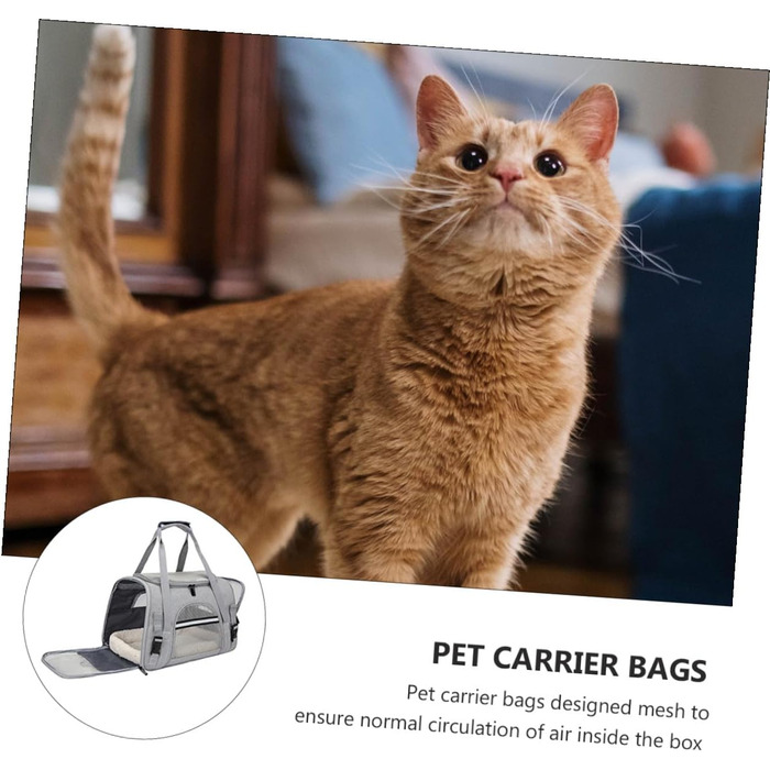 Трансформер для тварин ANDRESLAD: переноска для собак та котів з дихаючого оксфордського матеріалу