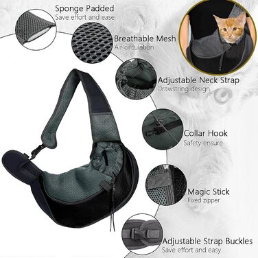 Жовта переносна сумка-переноска для собак та котів (маленьких порід), з регульованим плечовим ременем