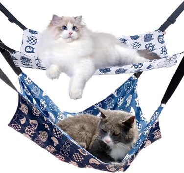 Гніздо-гамак для котів MiOYOOW: зручне та дихаюче ліжко для маленьких тварин з 4 металевими гачками