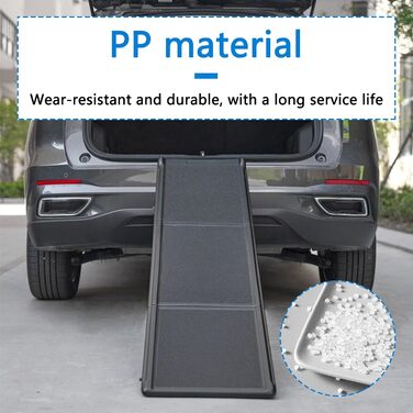 Рампа для собак Premium, 180 см, для авто, SUV, вантажівки, складна, 70 кг, антиковзка