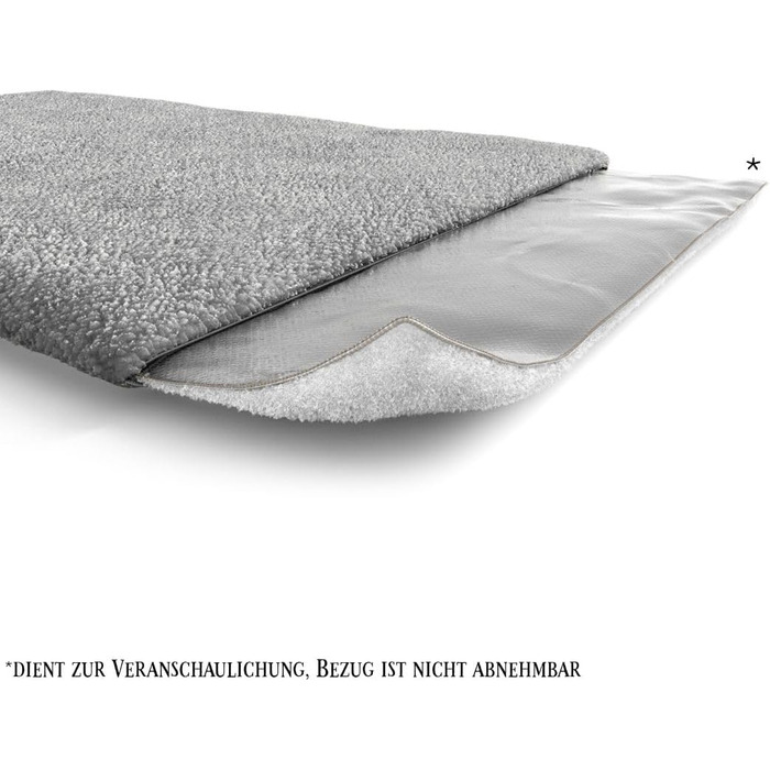 Килимок для собак Knuffelwuff Melbourne самонагріваючийся, 100x70 см, сірий. З ізолюючим шаром повітря, активне нагрівання при вологості, імітація овечої шкури, легко чиститься, форма стабільна.
