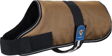 Теплий функціональний теплий одяг для собак Knuffelwuff 13931-016, коричневий/чорний, 35 см