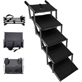 Складана переносна драбина для собак у багажник, для собак, сходинки, рампи для собак великих, середніх та маленьких порід, легка, складна, для автомобілів, SUV, вантажівок