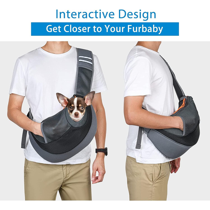 Сумка-переноска для собак і котів, дорожня, з відділенням, регульована, зручна, для маленьких тварин