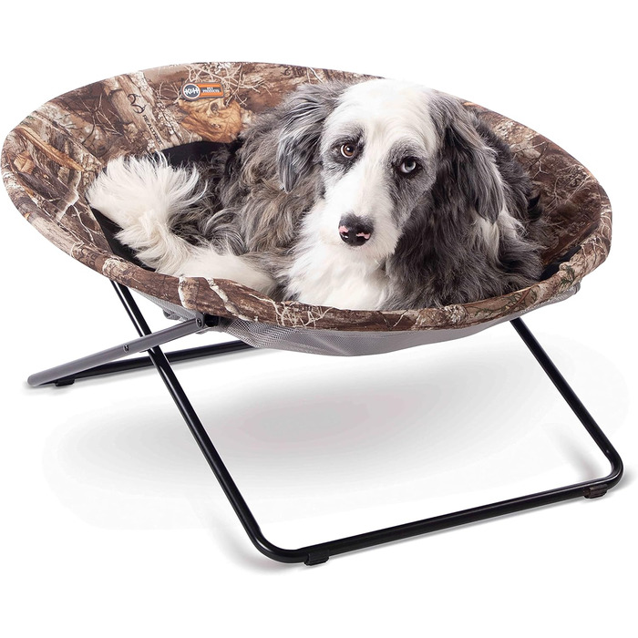 К&H Pet Products Підвищене затишне ліжко для тварин, Realtree Edge, велике, 76 см, 76 x 76 x 43 см