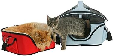 Транспортна сумка для собак і котів One for Pets Deluxe Cozy, розмір S, червона