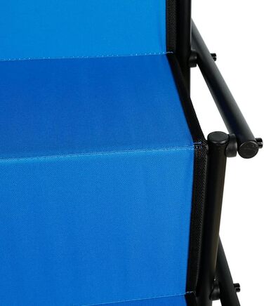 Сходинка для собак - пандус для автомобіля - регульована, складана, чорна/синя (139*45*76 см)