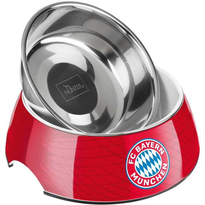 Набір мисок для тварин Hunter FC Bayern München, 700 мл, червоний