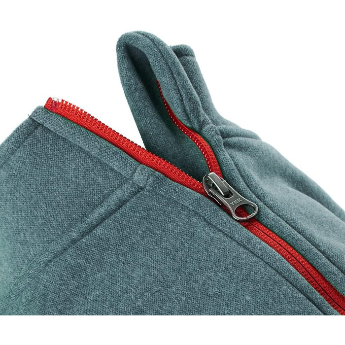 Жилет для собак GOOBY Zip Up Feece, турквіс-мікро, розмір Medium (обхват грудей ~44 см)