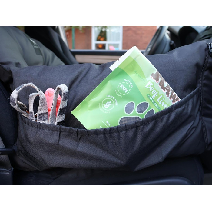 Автокрісло та ліжко для собак Jacko & Co: зручне та портативне, до 18 кг, чорне